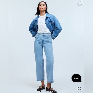 Madewell The Emmett Wide-Leg Crop Jean: Welt Pocket Edition Size 27 EUC